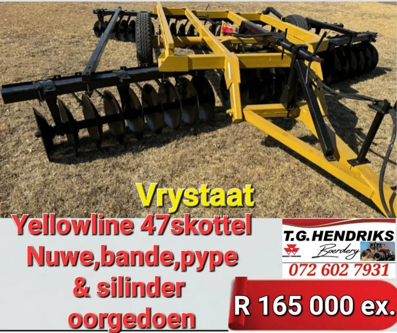 Yellowline 47 skottel | T.G Hendriks boerdery