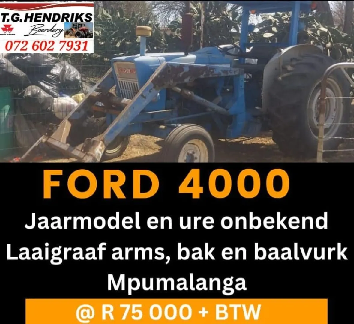 Ford 4000 | T.G Hendriks boerdery