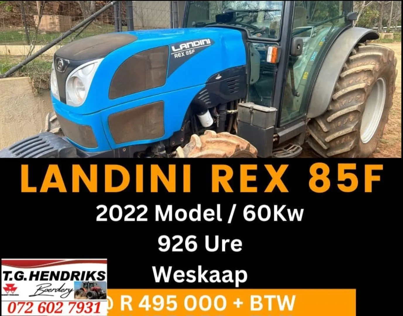 2022 Landini REX 85F | T.G. Hendriks Boerdery