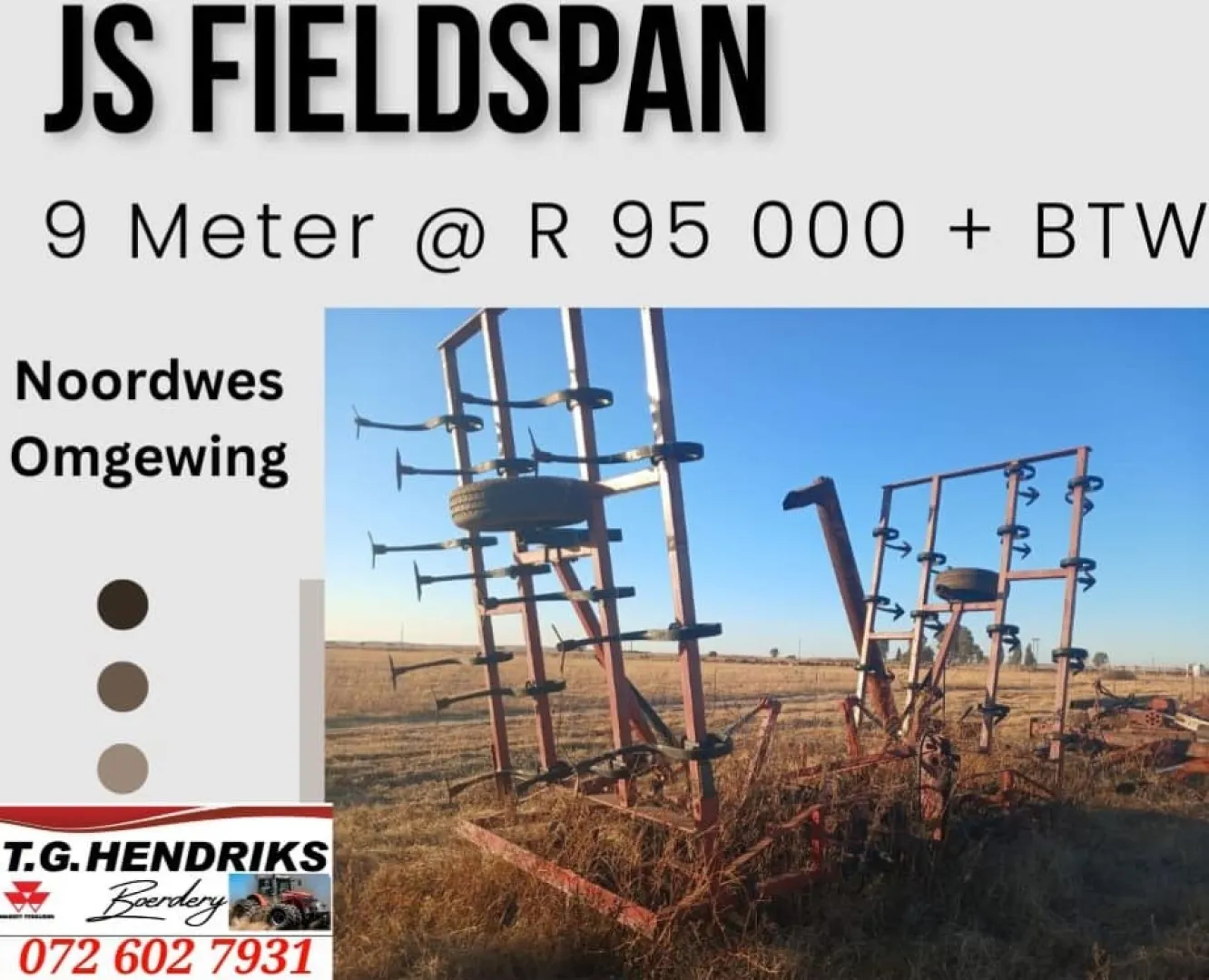 JS Fieldspan | T.G Hendriks boerdery
