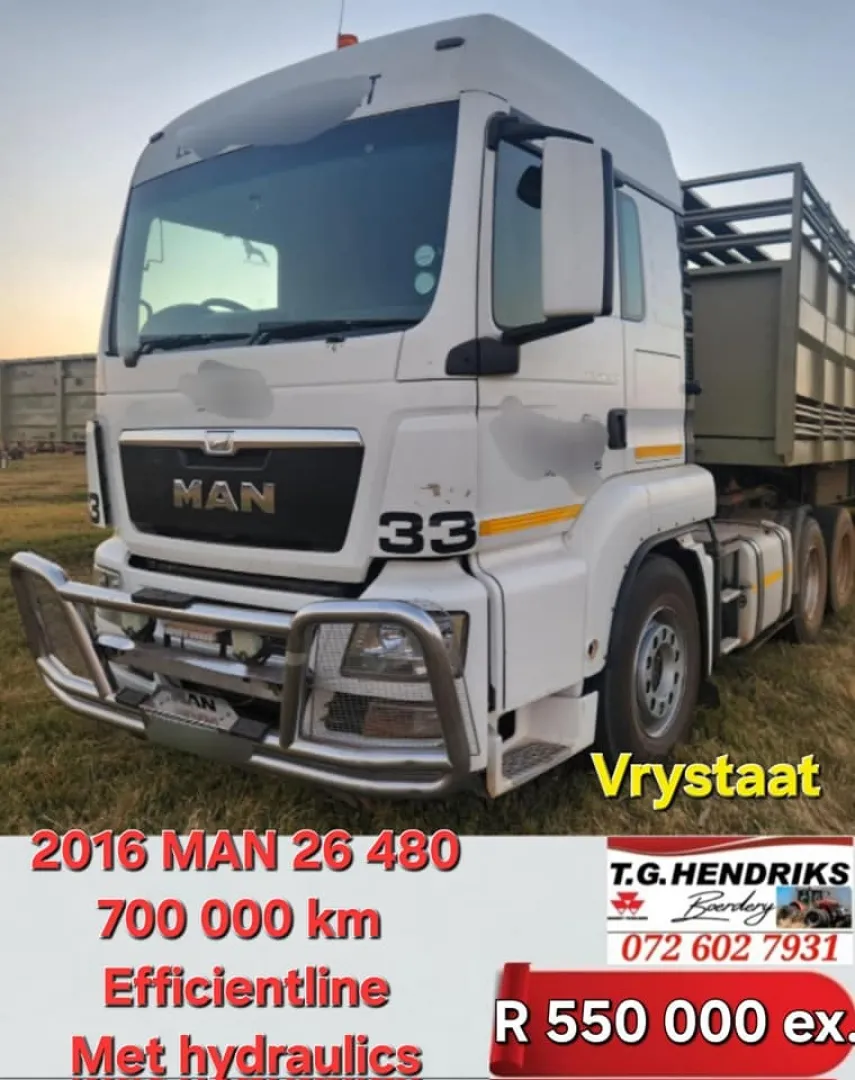 2016 MAN 26 480 | T.G Hendriks boerdery