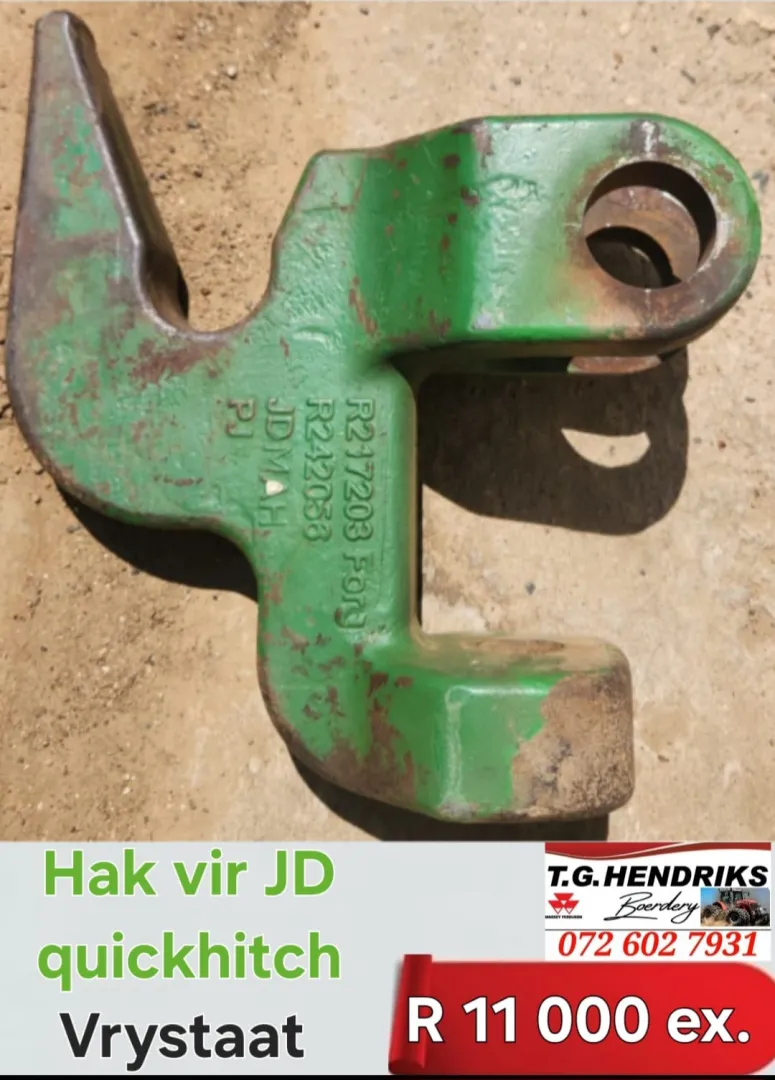 Hak vir John Deere quickhitch | T.G. Hendriks Boerdery