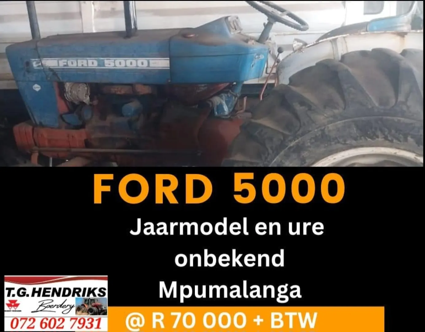 Ford 5000 | T.G Hendriks boerdery