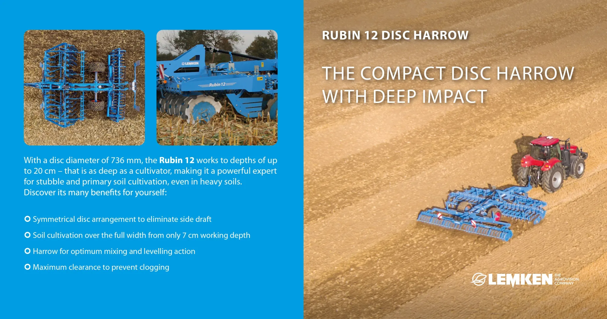 RUBIN 12 DISC HARROW | LEMKEN