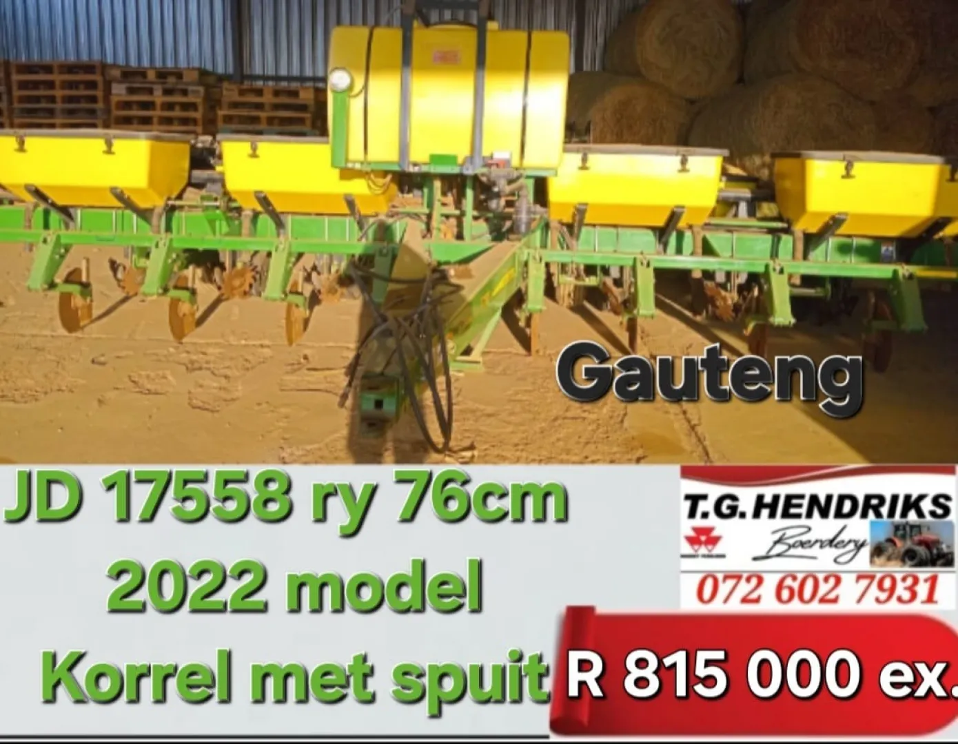 John Deere 17558 ry 76cm | T.G Hendriks boerdery