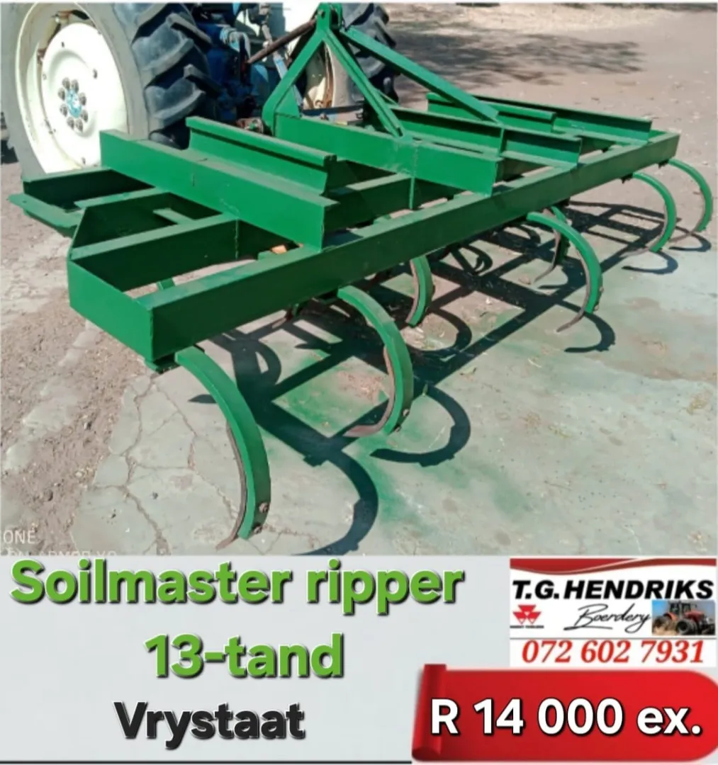 Soilmaster ripper 13-tand | T.G Hendriks boerdery
