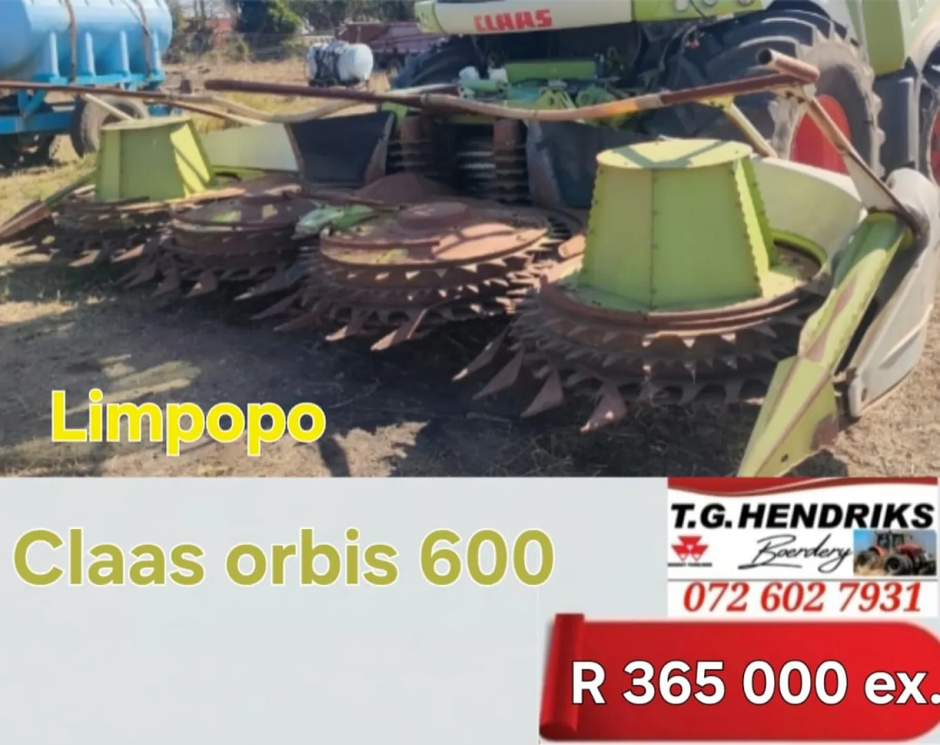 Claas orbis 600 | T.G. Hendriks Boerdery