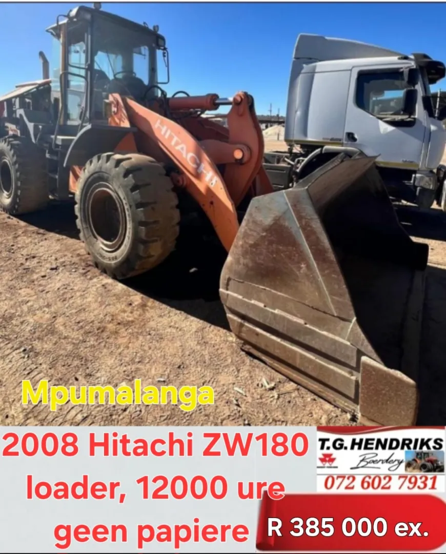 2008 Hitachi ZW180 loader | T.G. Hendriks Boerdery