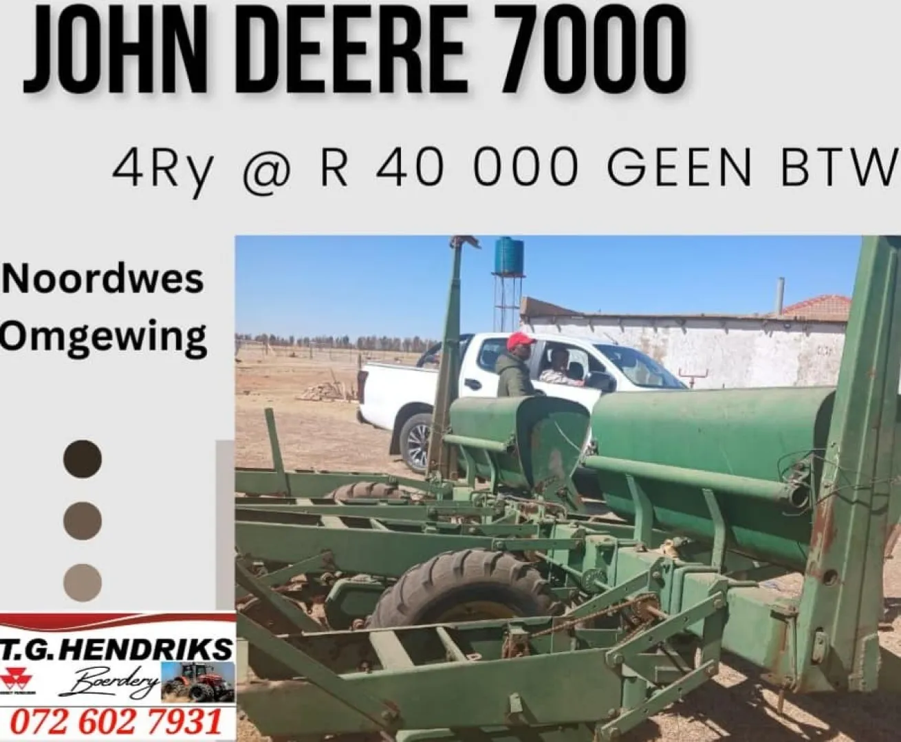 John Deere 7000 | T.G. Hendriks Boerdery