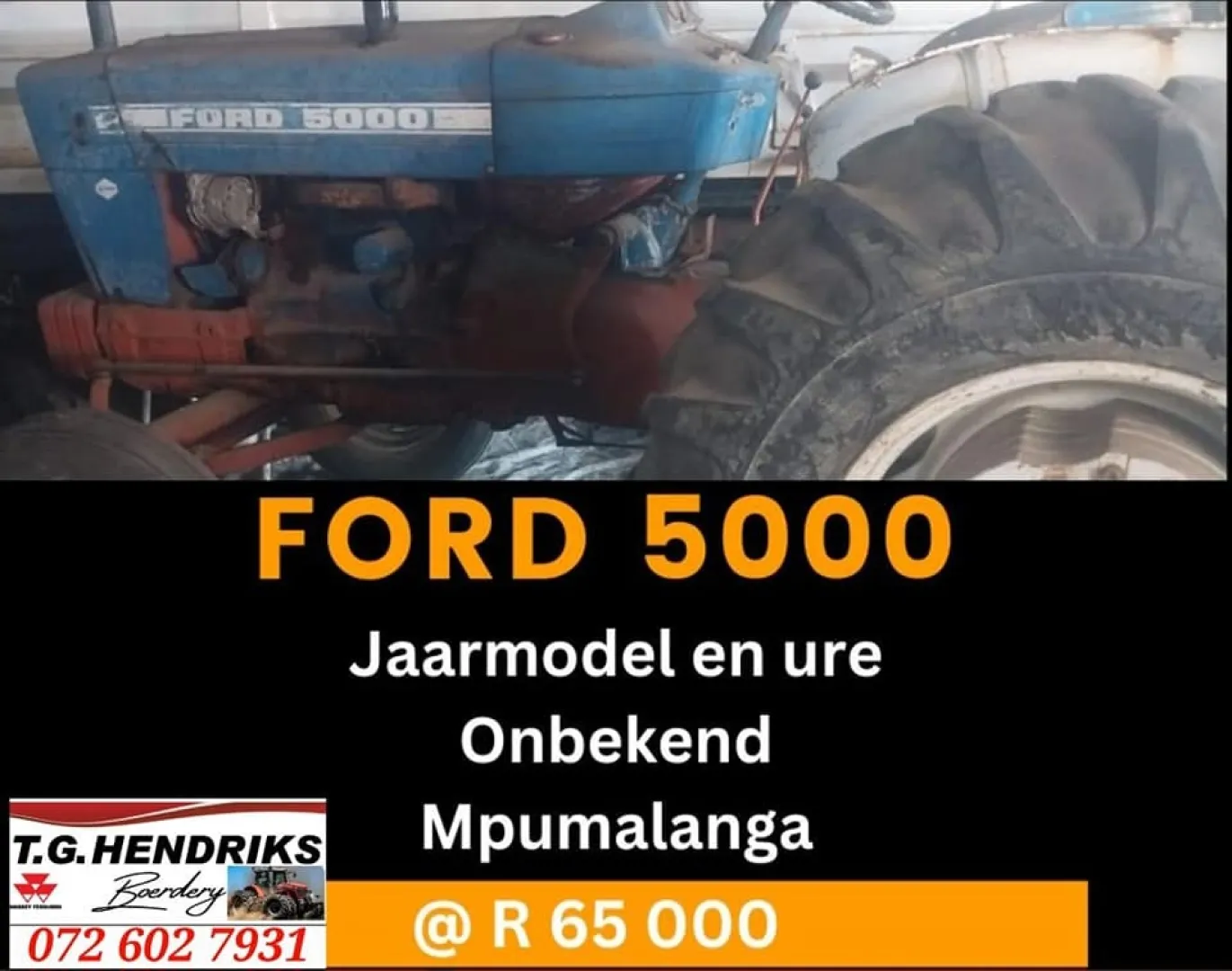 Ford 5000 | T.G. Hendriks Boerdery