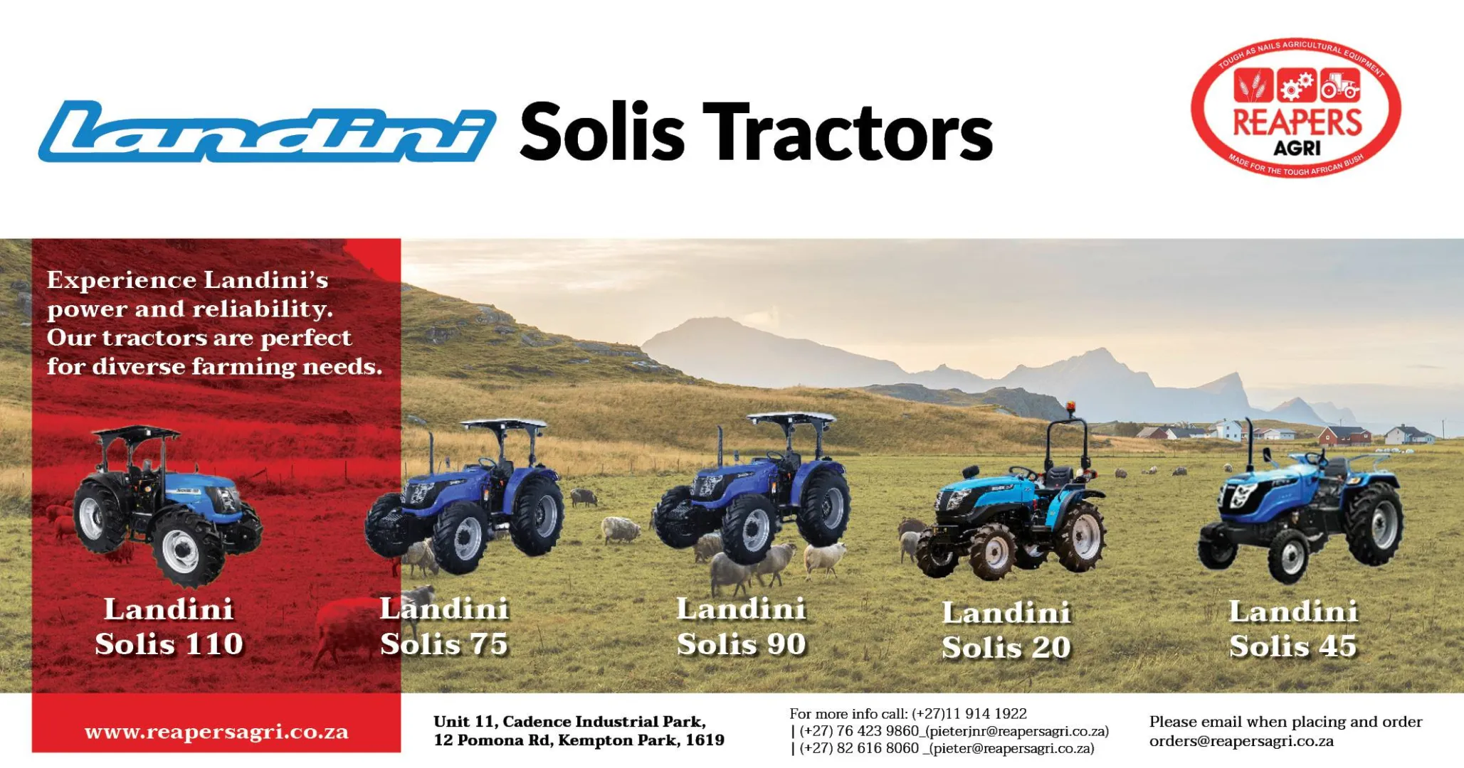 Landini Solis Tractors | Reapers Agri
