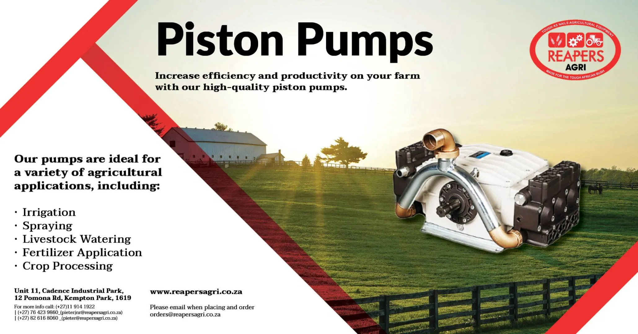 Piston pumps | Reapers Agri