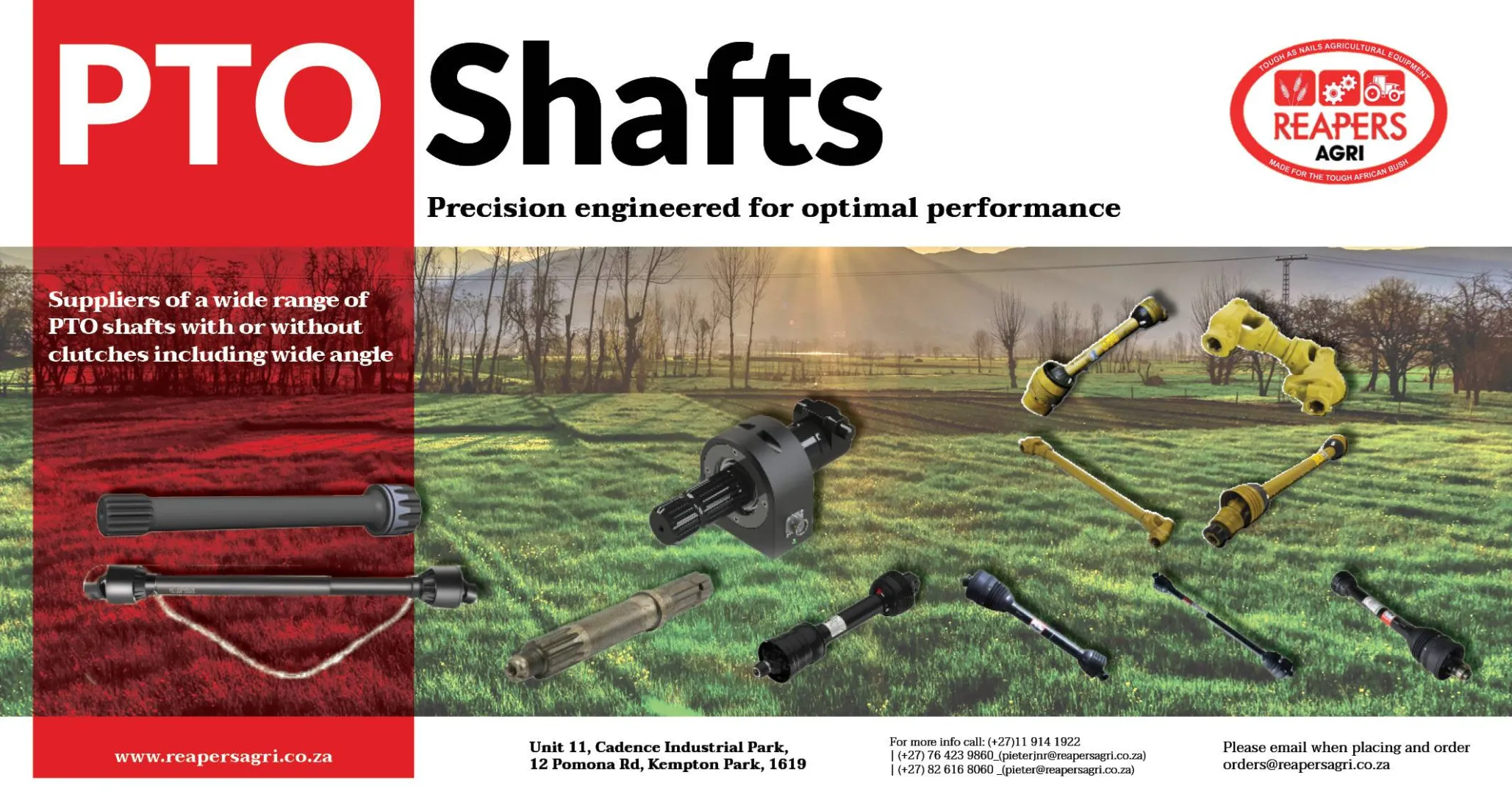 PTO Shafts | Reapers Agri