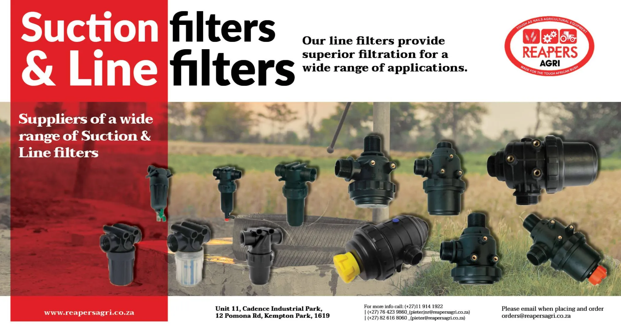 Suction filters &amp; Line filters | Reapers Agri