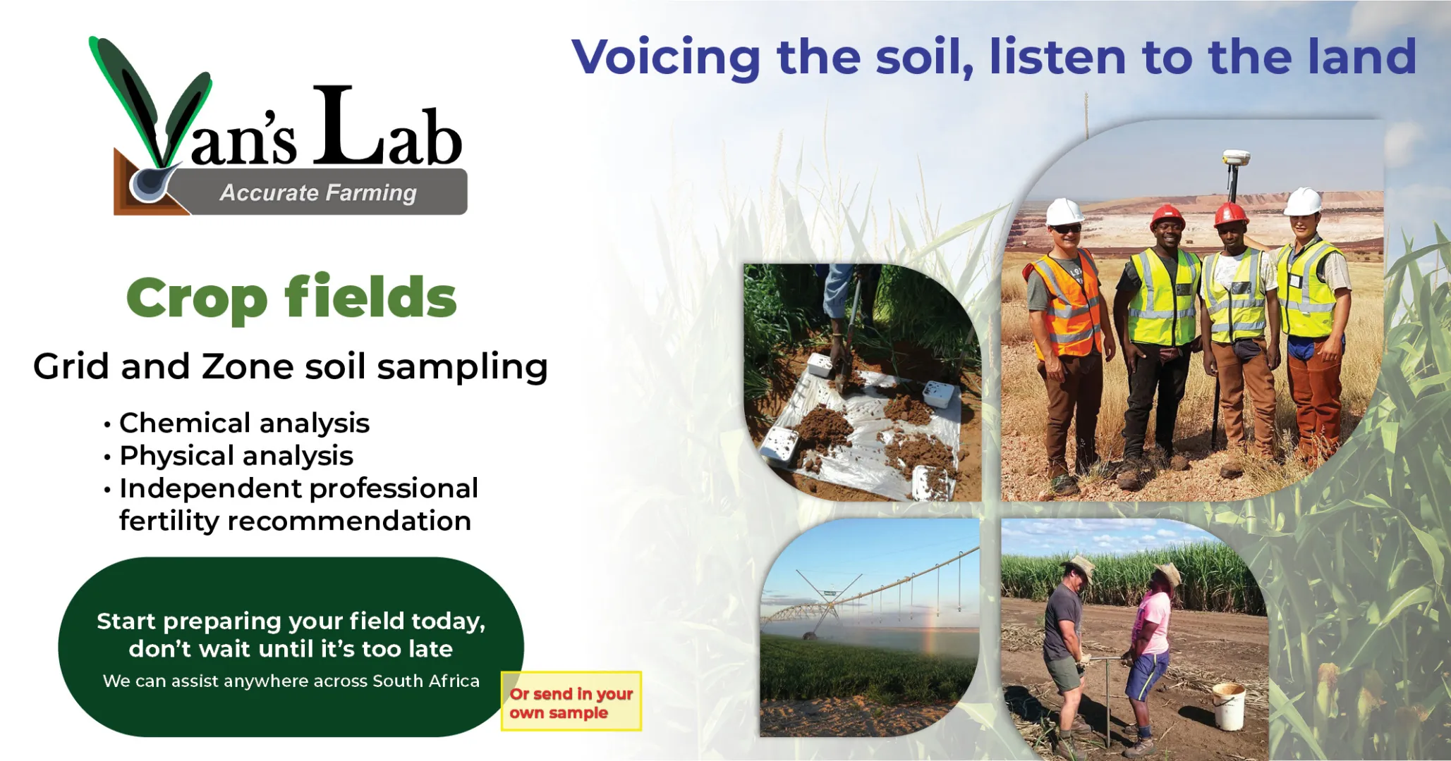 Crop fields | Grid and zone soil sampling | Van's Lab