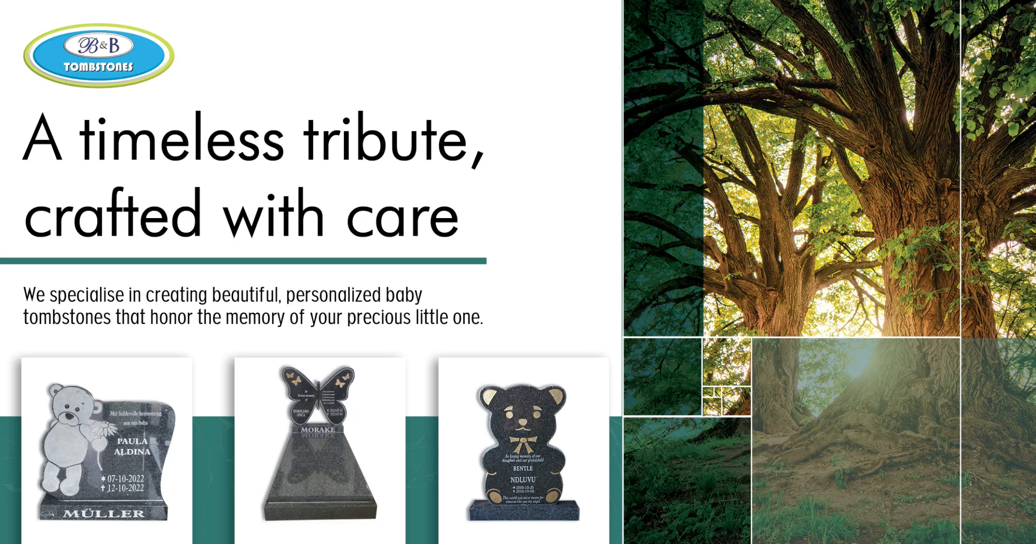 A timeless tribute, crafted with care | B&amp;B Tombstones