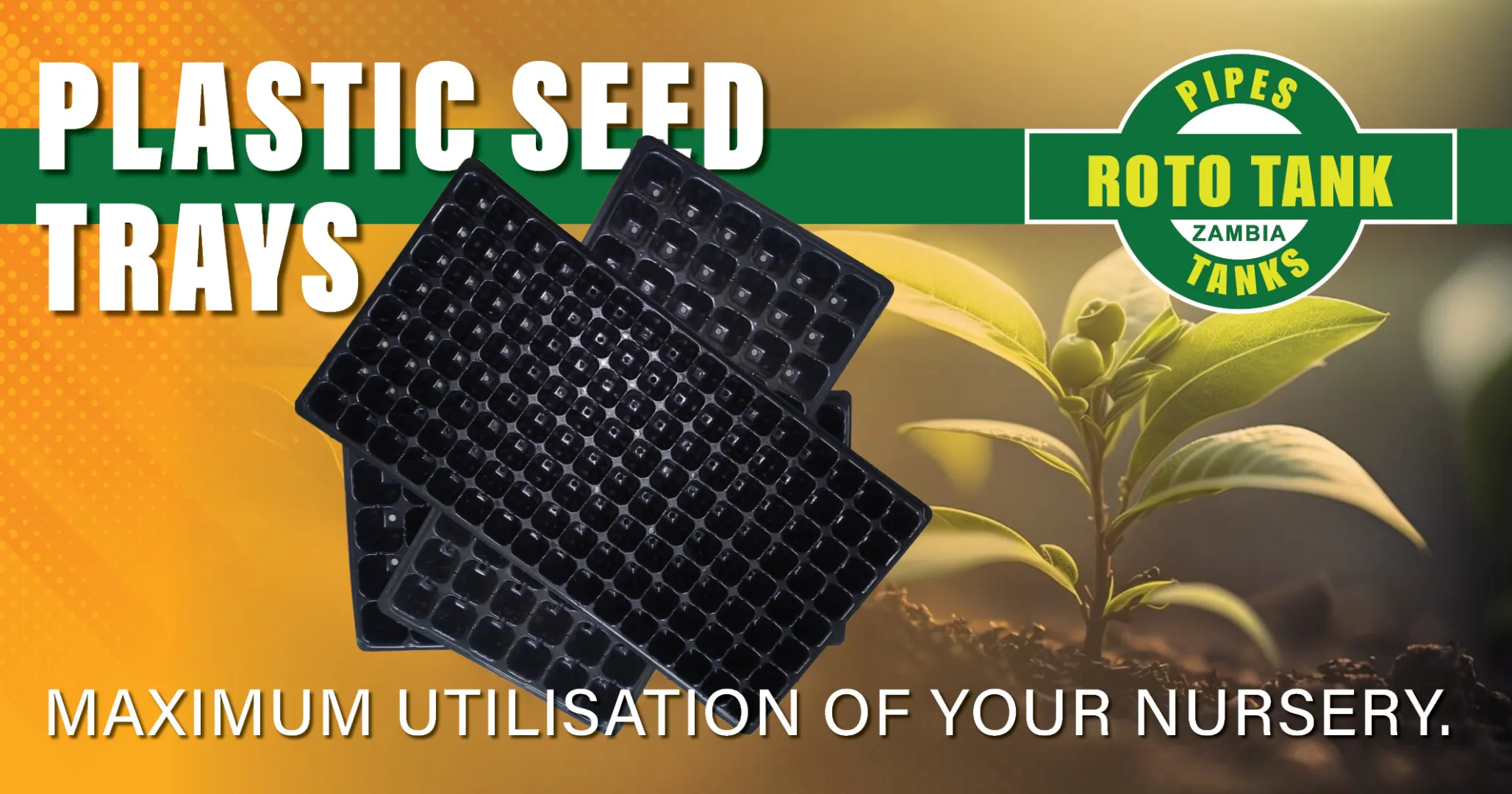 Plastic seed trays | Maximum utilisation of your nursery | Roto Tanks