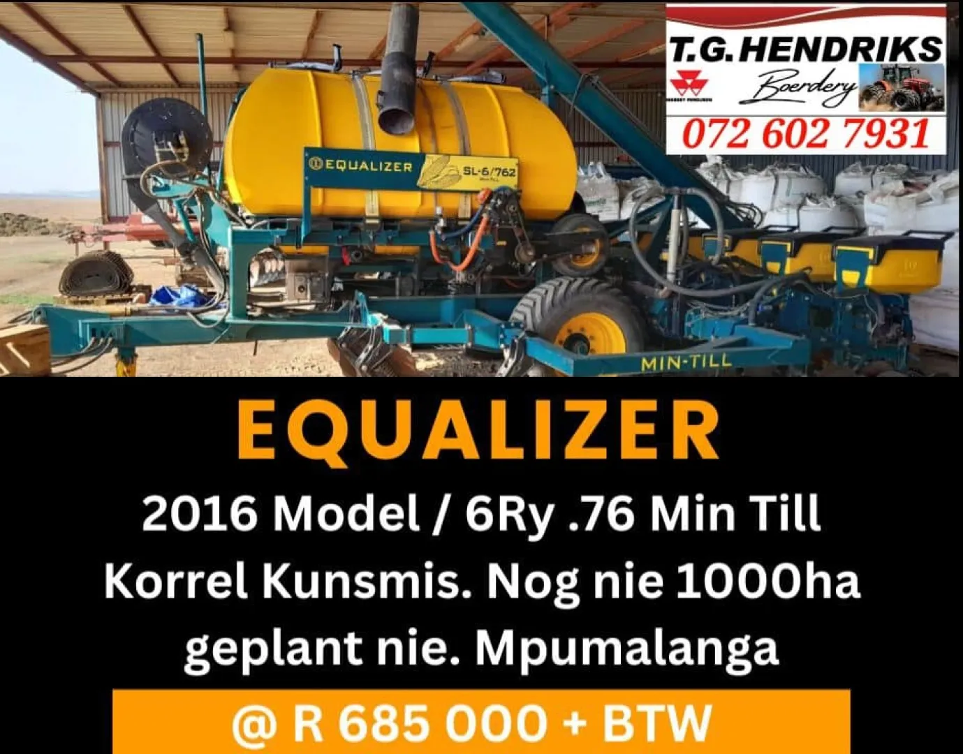 2016 Equalizer | 6 Ry .76 min till | T.G. Hendriks