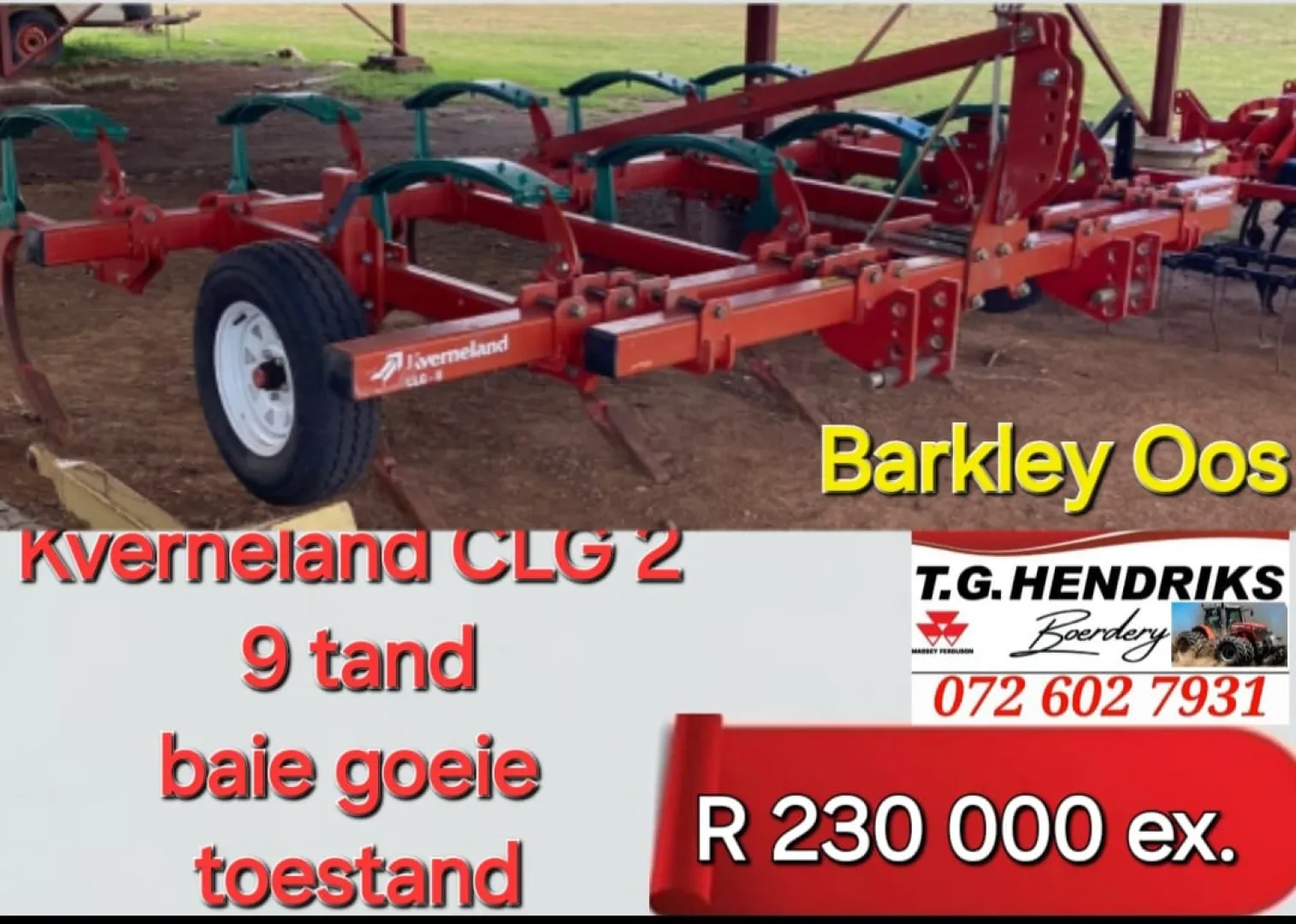 Kverneland CLG 2 | 9 Tand | T.G. Hendriks