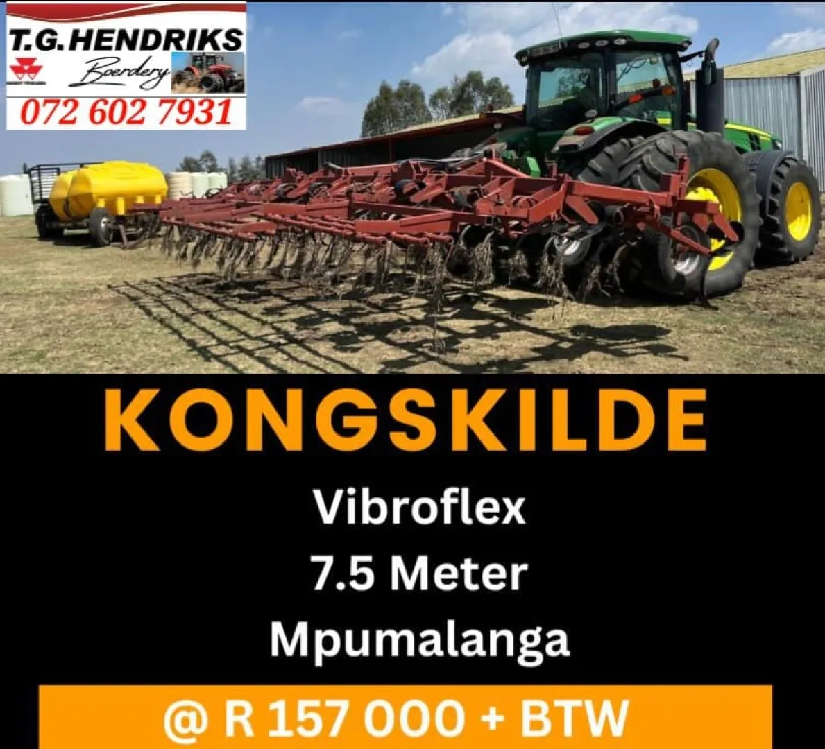 Kongskilde Vibroflex 7.5 meter | T.G. Hendriks