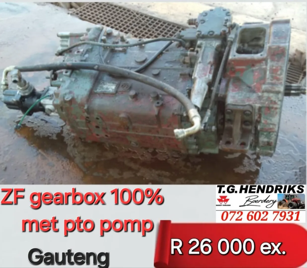 ZF gearbox 100% met pto pomp | T.G. Hendriks