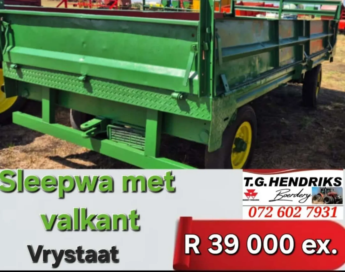 Sleepwa met valkant | T.G. Hendriks