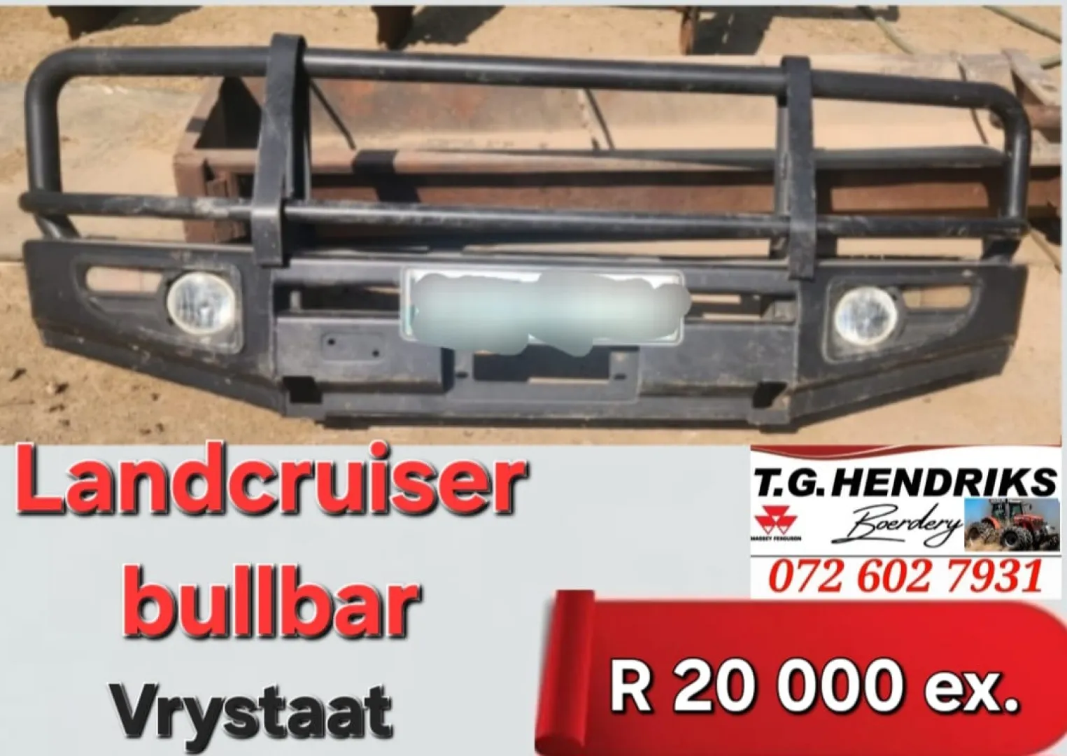 Landcruiser bullbar | T.G. Hendriks