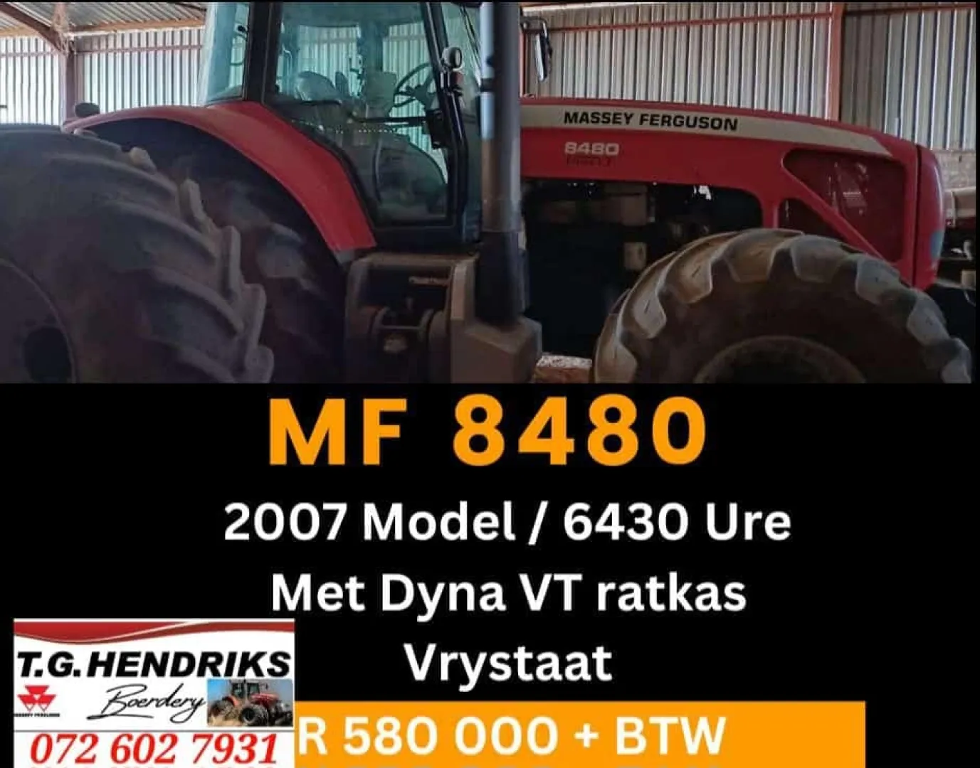Massey Ferguson 8480 | T.G. Hendriks