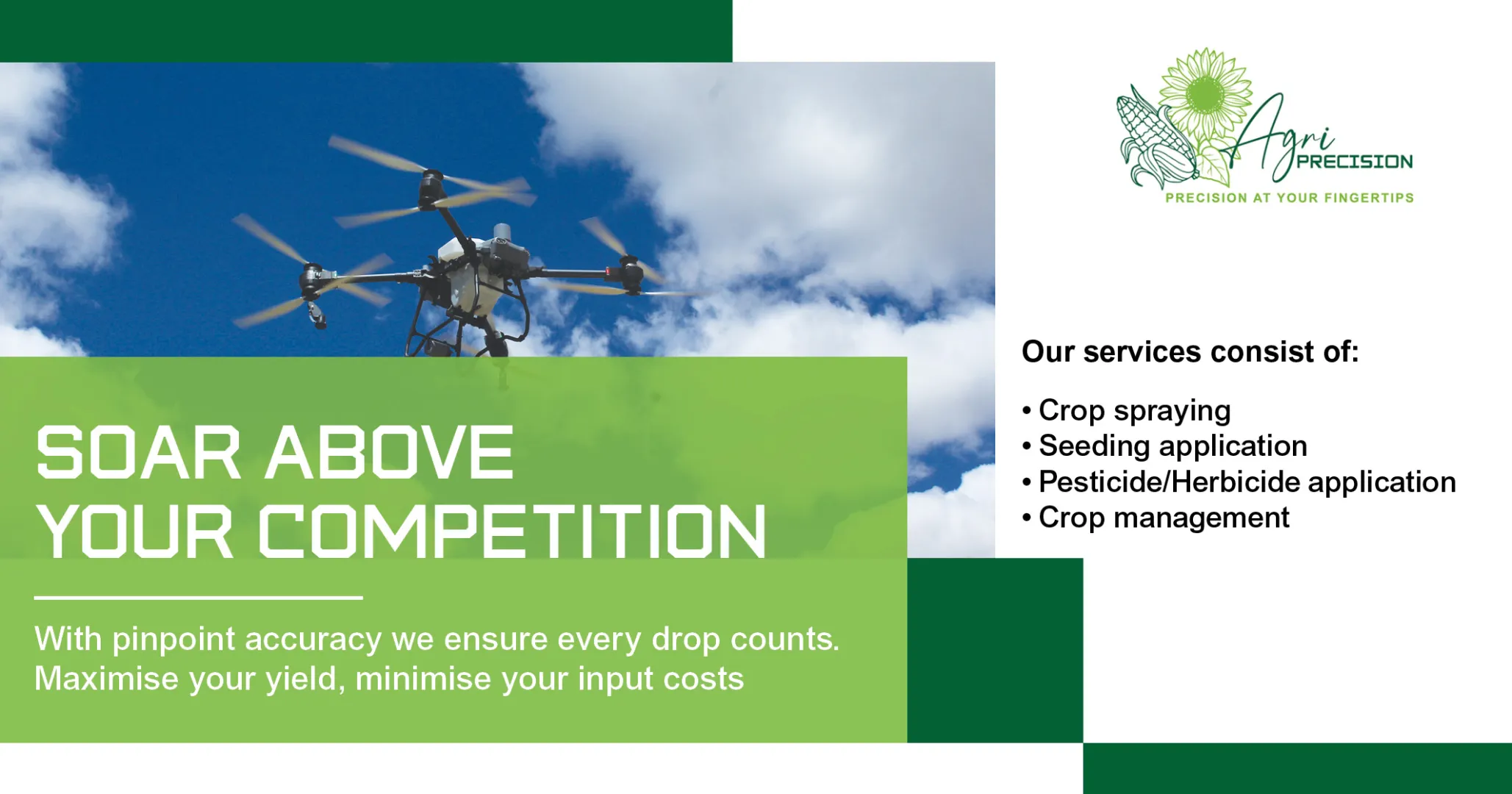 Soar above your competition with pinpoint accuracy | Agri Precision