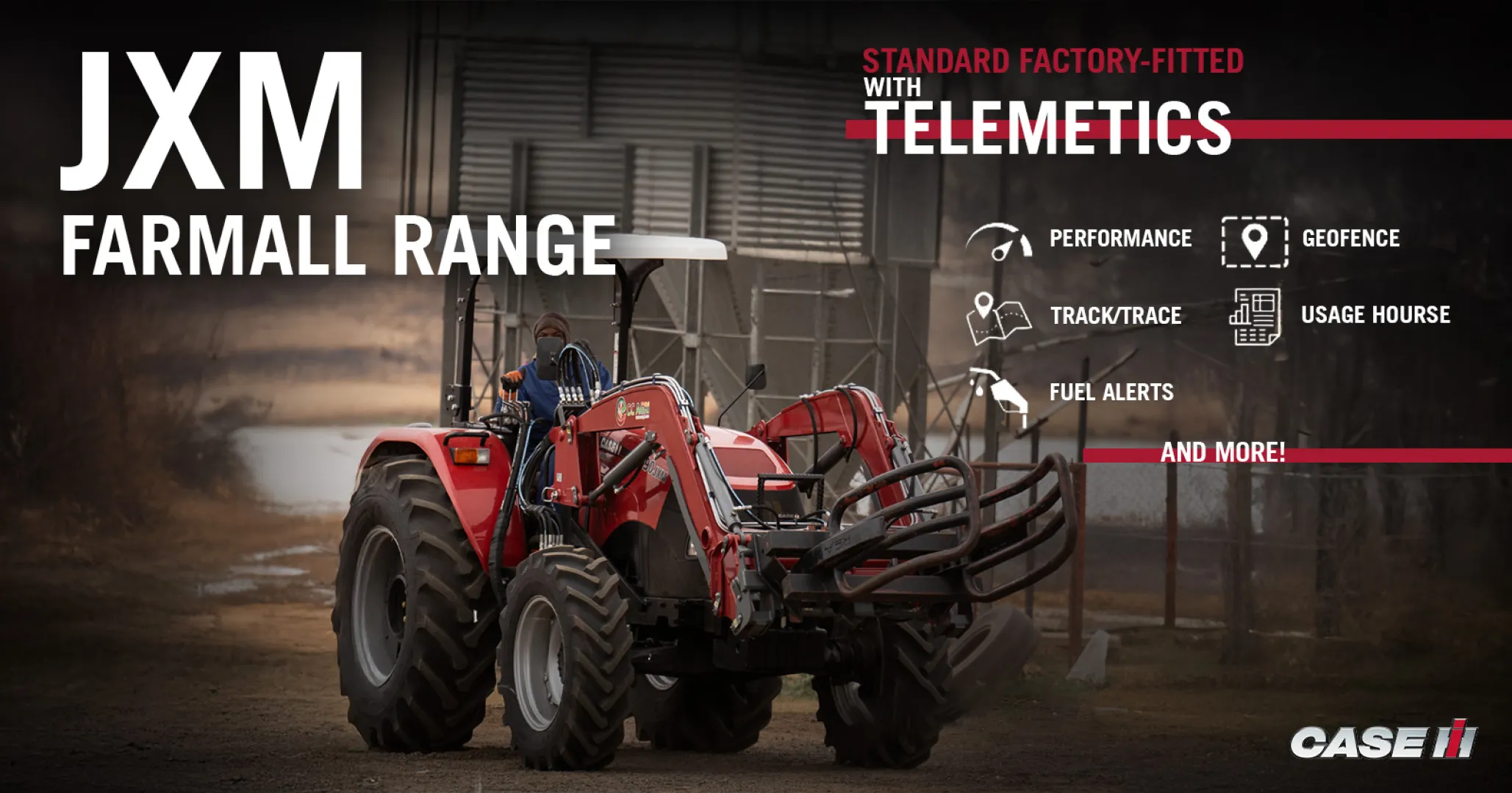 The Case IH JXM farmall range – fitted with telematics! | Case IH