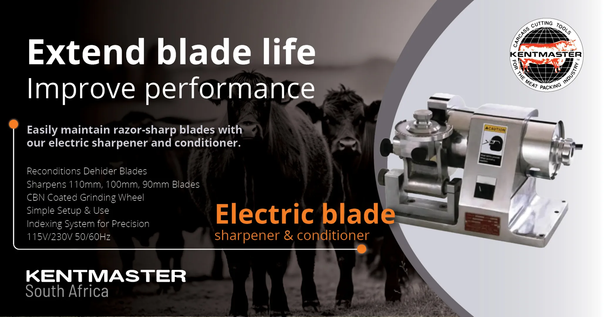 Extend blade life improve performance | Electric blade sharpener &amp; conditioner | Kentmaster