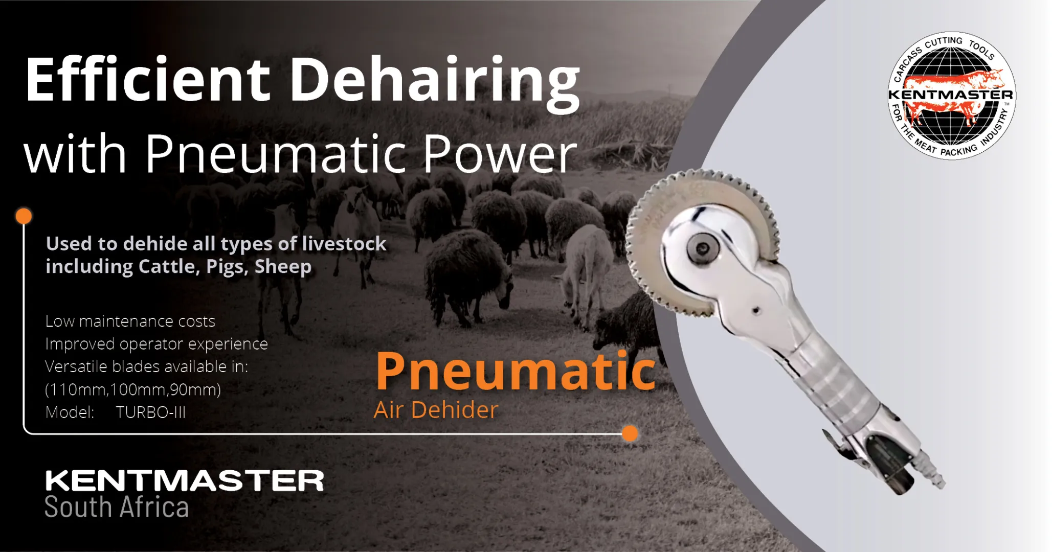 Efficient dehairing with Pneumatic air dehider power | Kentmaster
