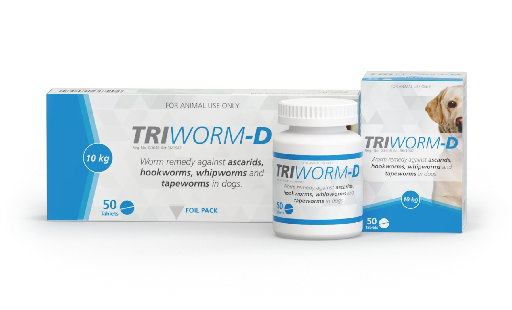Tri Worm D dog tabs 50’s | ANB Vet