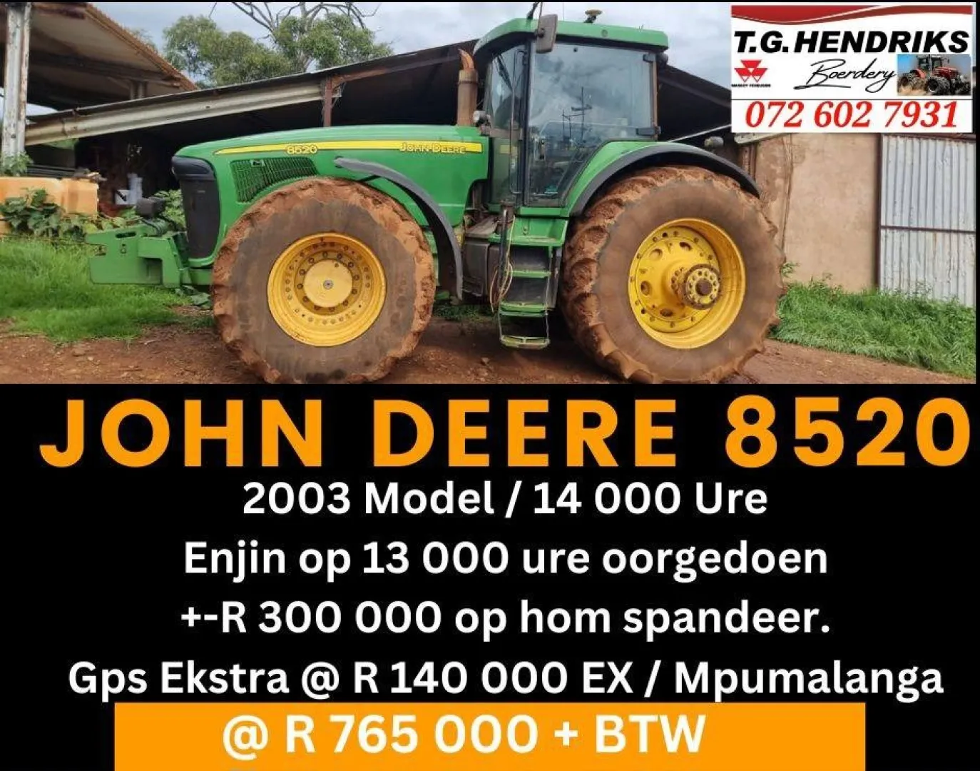 John Deere 8520 | T.G Hendriks