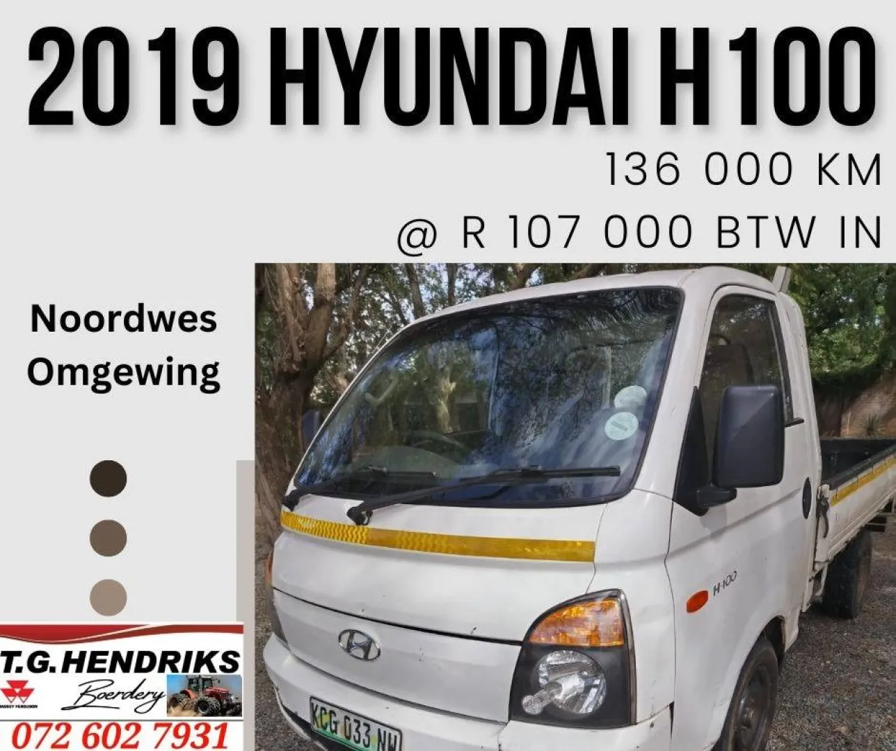 2019 Hyundai H100 | T.G Hendriks