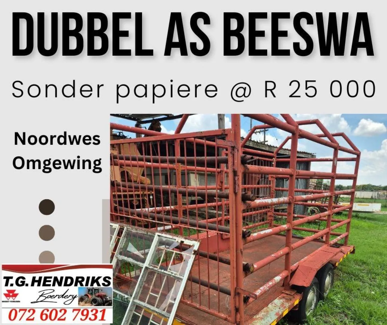 Dubbel as beeswa | T.G Hendriks