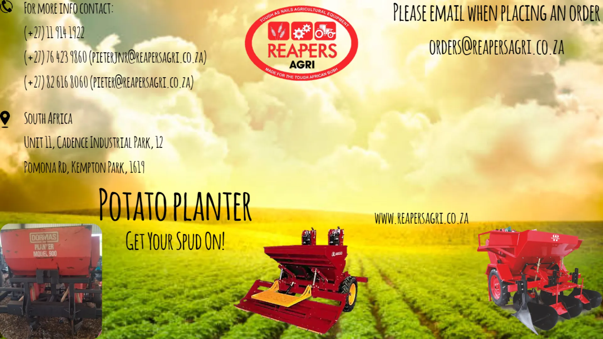 Potato planters | Reapers Agri