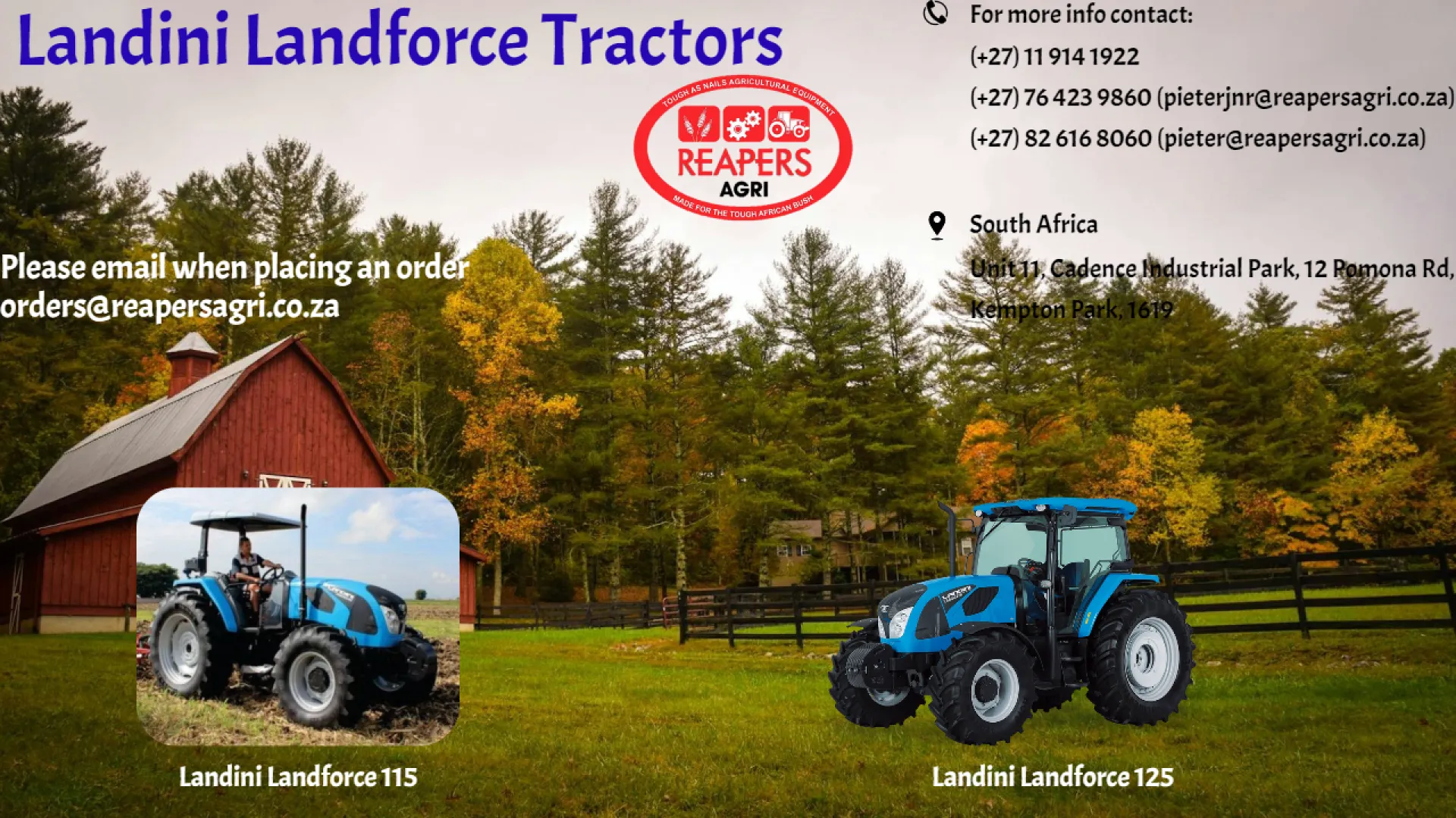 Landini landforce tractors | Reapers Agri