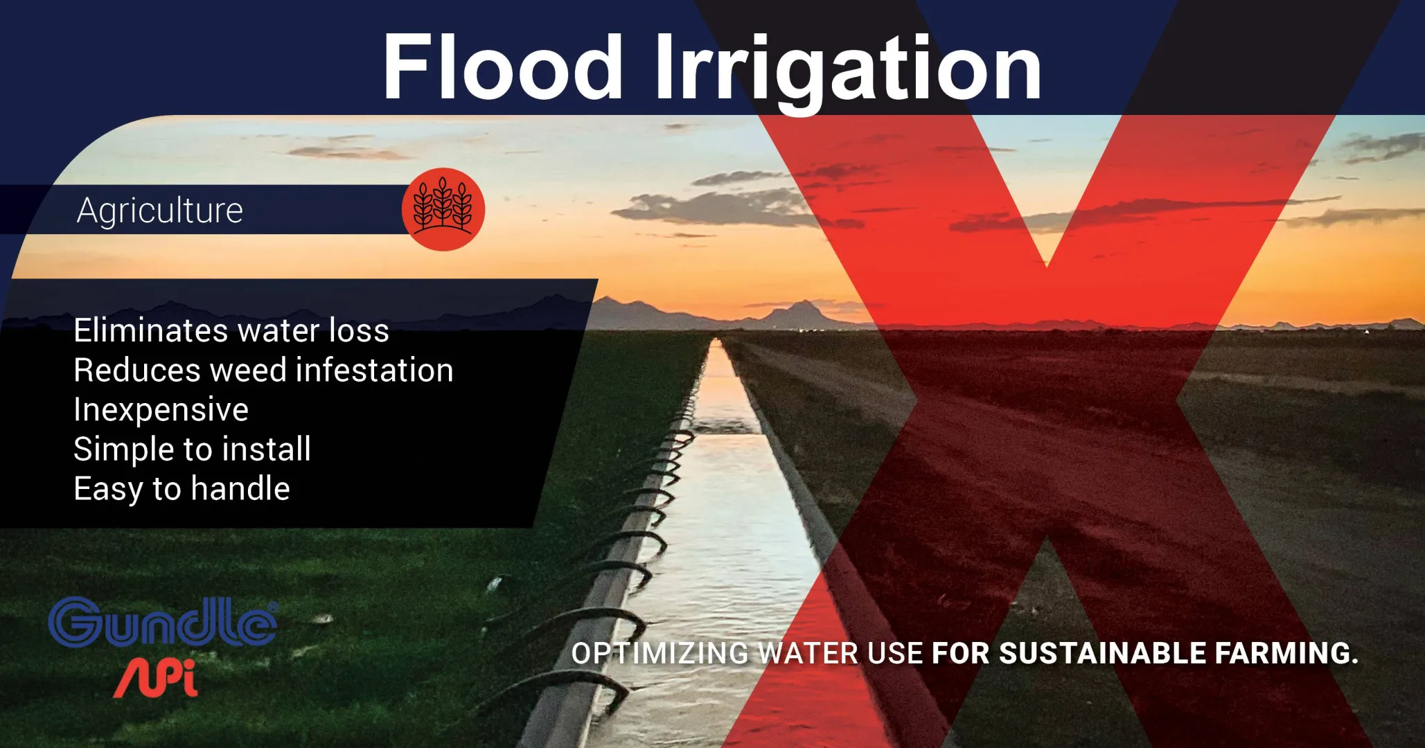 Flood irrigation | Gundle®