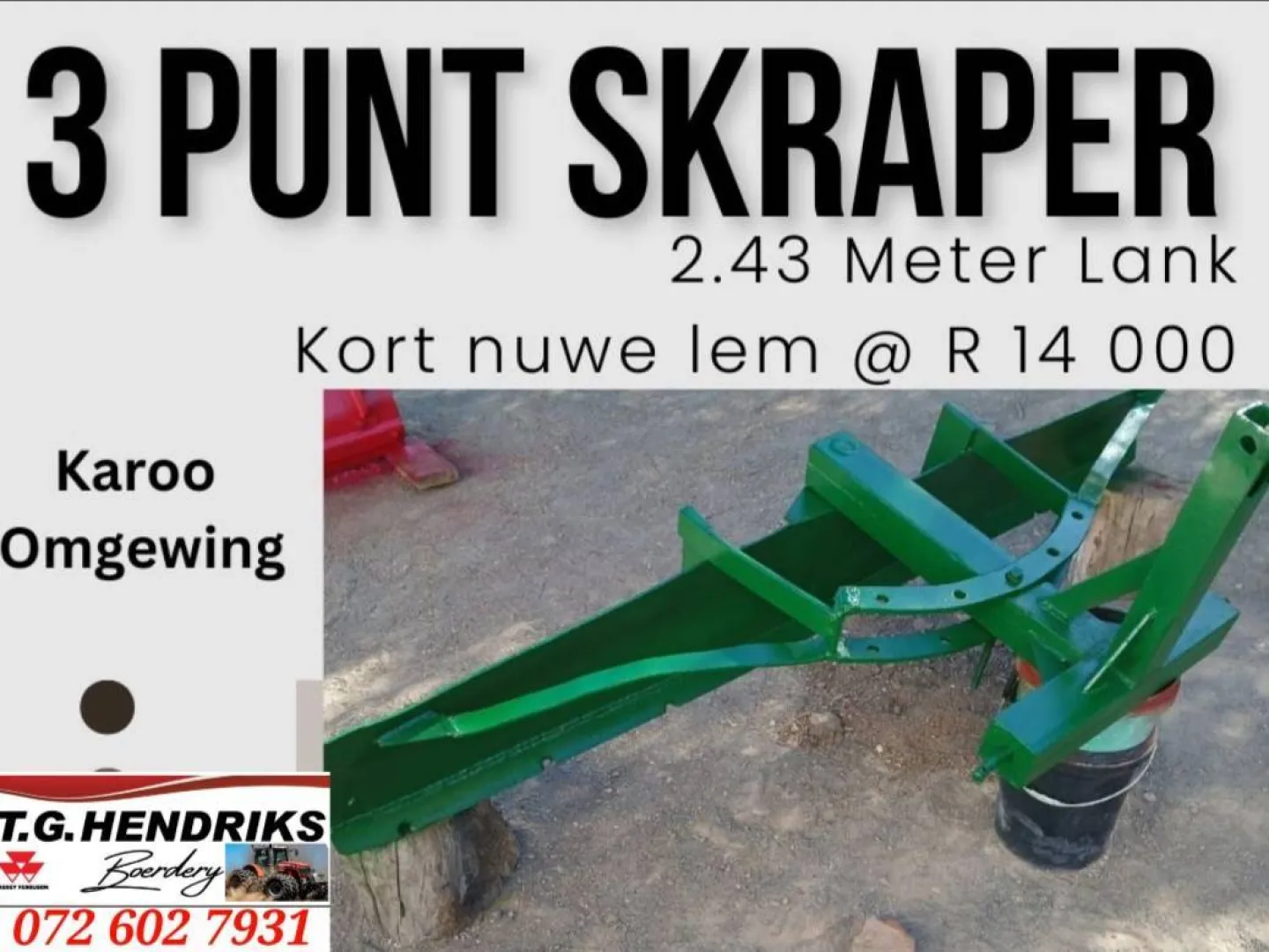 3 Punt Skraper | T.G. Hendriks