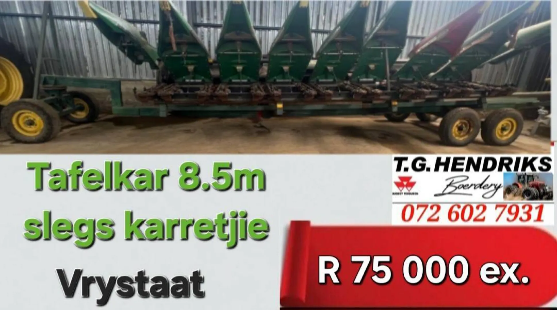 Tafelkar 8.5m | T.G. Hendriks