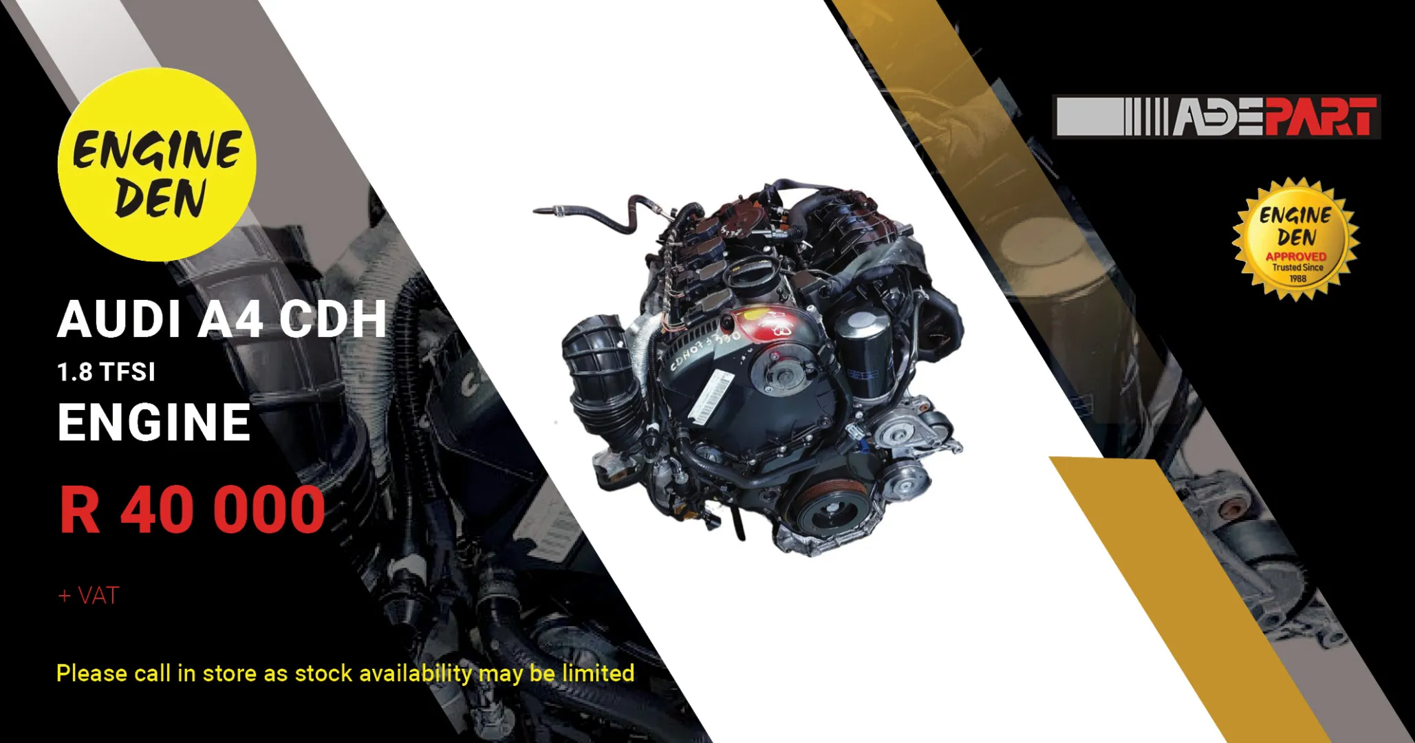 Audi A4 CDH 1.8 TFSI engine | Engine Den
