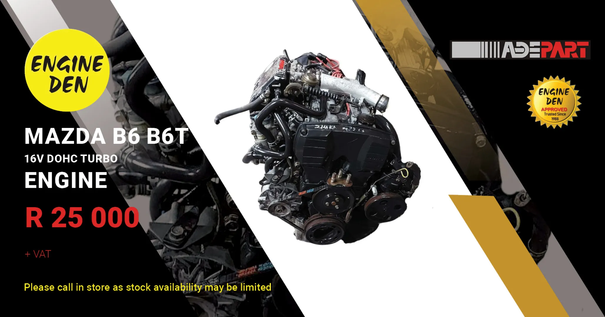 Mazda B6 B6T 16V DOHC Turbo engine | Engine Den