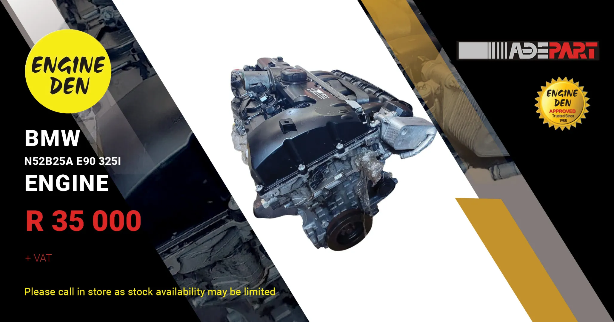 BMW N52B25A E90 325I engine | Engine Den