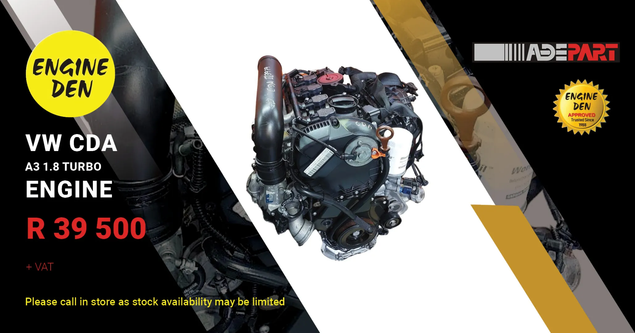 VW CDA A3 1.8 Turbo engine | Engine Den