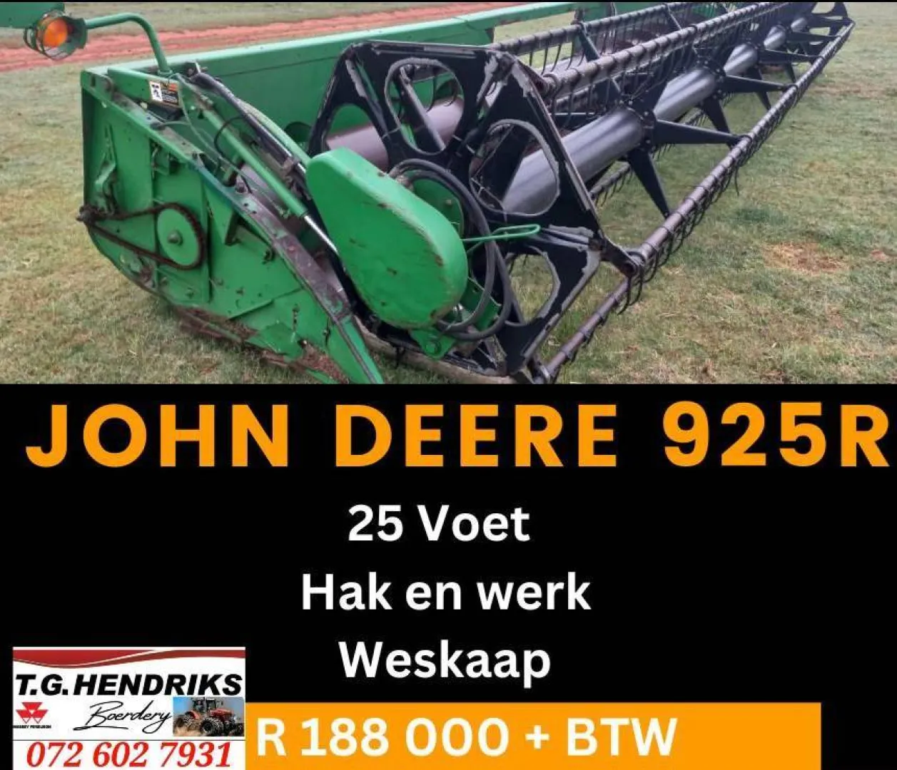 John Deere 925R | T.G. Hendriks