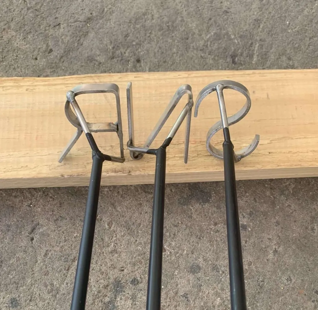 Single Branding Irons – Mirror Letters | Tal-Tec