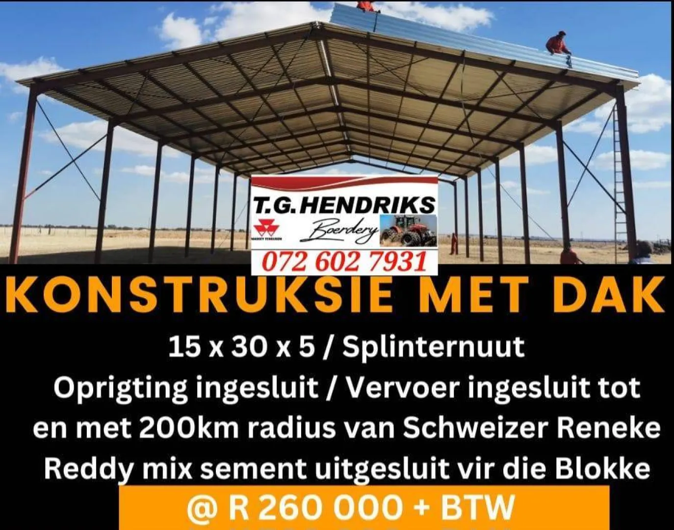Konstruksie met dak | T.G. Hendriks