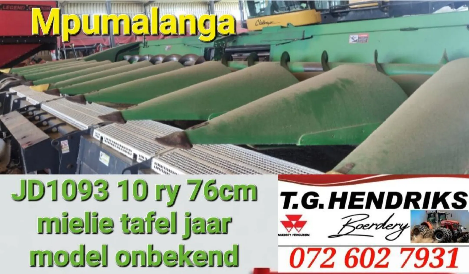 John Deere 1093 10 ry.76cm | T.G. Hendriks