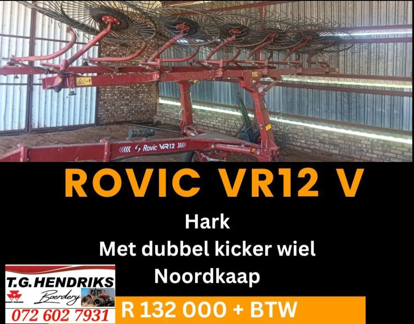 Rovic VR12 V hark | T.G Hendriks
